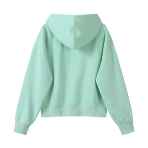 เสื้อฮู้ดซิปแบบยูนิเซ็กส์ สีเทาอ่อน ทรงปกติ ผ้าฝ้ายเฟรนช์เทอร์รี่ สวมใส่สบายๆ สำหรับฤดูใบไม้ร่วง มีกระเป๋าด้านหน้า - Product Image 6