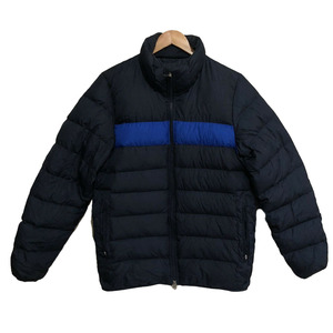 Chaqueta de Invierno para Hombre, Acolchada, Color Negro y Azul, Cuello Alto, Cierre de Cremallera, Casual, Resistente al Viento, Relleno de Poliéster - Product Image 6