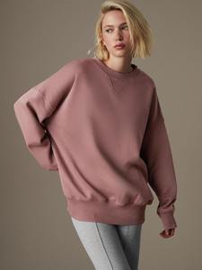 Sudadera con Capucha para Mujer, de Forro Polar, Color Sólido, Tejido de Poliéster/Algodón, Transpirable, Corte Regular, Manga Larga, Bordada - Product Image 3
