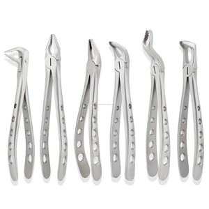 Kit de 6 pinces d'extraction dentaire atraumatiques, becs de préhension radiculaire, pinces chirurgicales pour dents, fournisseur en gros - Product Image 5