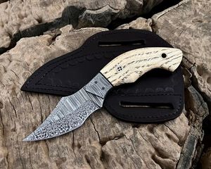Top Selling Rich Grain Textured <b>Leather</b> Sheath for Fixed Blade Bowie Knives - Product Image 5