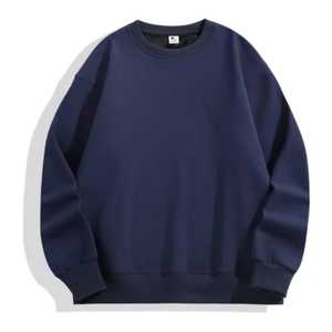 Sudadera de Cuello Redondo Extra Grande para Hombre, Color Verde Sólido, Tejida, 100% Algodón, Informal, para Otoño, Corte Regular, Manga Larga - Product Image 5