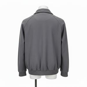 เสื้อผ้าบุรุษ เสื้อแจ็คเก็ตบอมเบอร์หนังกลับติดกระดุมสำหรับผู้ชาย ฤดูหนาว ขายส่ง คุณภาพสูง ปี 2022 - Product Image 3