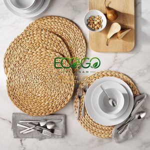 Wholesale Round Water Hyacinth <b>Placemats</b> <b>for</b> Dining <b>Table</b> | Handwoven Natural Woven <b>Table</b> Mats Bulk Sale - Eco2go Vietnam - Product Image 2