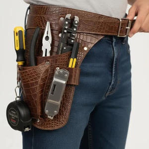 Sac de ceinture de jardinage en cuir personnalisable pour hommes et femmes, support OEM, sac à outils pour fleuriste, porte-outils de jardin à vendre - Product Image 3