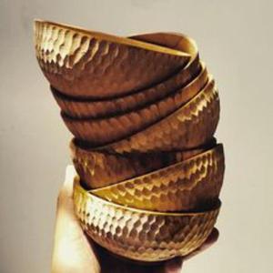 Tazón de servir de madera de lujo, hecho a mano, de madera natural, para una presentación premium en la mesa de comedor. - Product Image 3