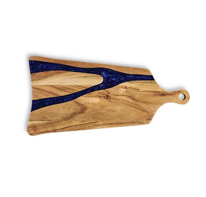 Planche à découper artisanale en résine époxy et bois River Artistic pour couper fruits, légumes, viande, pour ustensiles de cuisine - Product Image 6