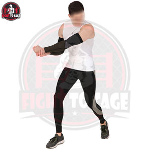 Manchons de compression en nylon pour hommes, noir et gris foncé contrastés, best-seller, service OEM, nouveau produit - Product Image 2