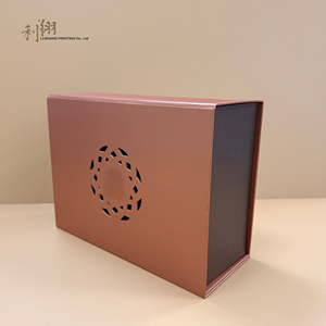 Deluxe Self Erecting Flattened <b>Box</b> with Magnetic Closure Matt Lamination Portable Design - Product Image 2