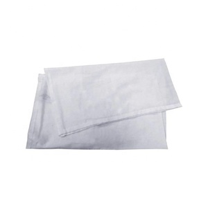 Orgánico liso bordado blanco 100% algodón venta al por mayor suministro de fábrica GOTS certificado secado rápido Golf harina saco toallas para comedor - Product Image 2