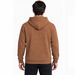 <b>Mens</b> Embroidered Waffle Knit Hoodie Pullover Casual <b>Thermal</b> Long Sleeve Sports Streetwear Winter Pocket Hooded Sweatshirt Custom - Product Image 3