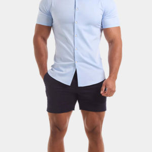 Pantalones Cortos Chino de Algodón con Frente Plano para Hombre, de Fabricante OEM, Casuales de Verano, Deportivos, de Golf, de Secado Rápido con Bolsillos para Niños - Product Image 2