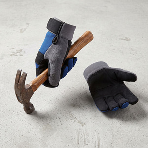 Guantes de Mecánico de Cuero Sintético de Alta Resistencia Amara, Reforzados, de Seguridad Industrial, Certificación EN420, Puño de Neopreno, 11 oz - Product Image 3