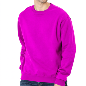 เสื้อสเวตเชิ้ตคอกลมสีเขียวล้วนสำหรับผู้ชาย ทรงปกติ ผ้าฝ้ายถัก 100% สวมใส่สบายๆ สไตล์ฤดูใบไม้ร่วง - Product Image 2