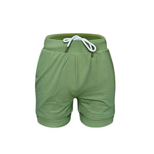 Shorts de Compression Homme Pas Chers en Gros Style Urbain Taille Élastique Séchage Rapide Grande Taille Uni 100% Coton pour Gym et Fitness - Product Image 1