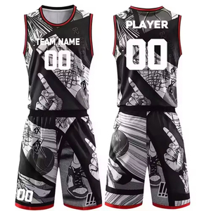 Uniformes de Baloncesto Personalizados con Nombre de Equipo, 100% Poliéster, Uniformes Deportivos para Hombre de Alta Calidad, Conjuntos de Uniformes de Baloncesto a Precios Económicos - Product Image 5