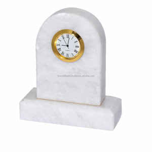 TCE Luxury Decorative Marble Desk <b>Clock</b> Model A-Raz-007 Modern Timepiece for Home Office and Interior Decor - Product Image 2