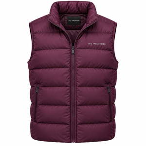 Gilet matelassé sans manches pour homme, hiver, décontracté, respirant, à séchage rapide, en polyester, col montant, chaud, pour activités de plein air - Product Image 1