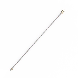 Pulsera de tenis clásica con diamantes cultivados en laboratorio, certificados IGI, de oro macizo de 14k, corte brillante redondo, joyería fina para mujer - Product Image 4