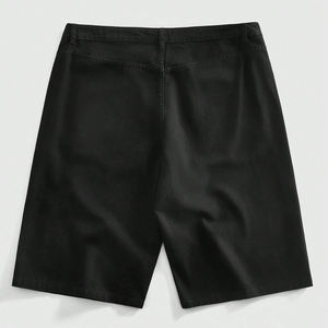 Pantalones Cortos de Lona 100% Algodón con Cordón Frontal, Estilo Gótico Vintage Personalizado, de Alta Calidad, con Aspecto Desgastado, Moda Punk Rock para Hombre - Product Image 2