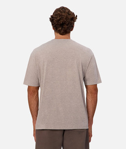 Camiseta de algodón grueso para hombre, color gris claro, talla grande, transpirable, precio al por mayor - Product Image 4