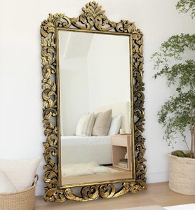 <b>Antique</b>-Inspired Venetian Wall Mirror Showcasing Hand-Etched Glass Borders and Timeless European Elegance - Product Image 1
