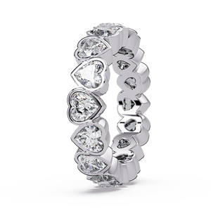Anillo de Corazón de Diamante de Laboratorio en Oro de 9K Personalizado, Joyería de Oro Personalizada, Fabricante de Anillos de Boda Personalizados con Etiqueta Privada OEM en India - Product Image 3