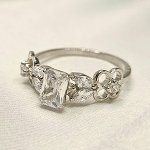 VVS Clarity Cut Diamond Halo Engagement <b>Eternity</b> Wedding <b>Ring</b> <b>Silver</b> Plated High Quality Wholesale Jewelry Trendy Party Style - Product Image 1