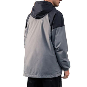 Ensemble de veste coupe-vent décontractée en patchwork fin, style hip-hop, vêtements de sport, faible MOQ, prix abordable - Product Image 2