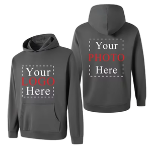 Men's Custom Plus Size Quarter-Pullover Hoodie 100% Cotton Winter Thin Style Quick Dry Breathable Casual Customizable Front Back - Product Image 1