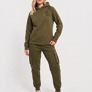 Conjuntos Deportivos de Dos Piezas de Moda para Invierno 2026, Lavados al Ácido, con Logotipo Bordado, Estilo Urbano, Casual, con Cordones - Product Image 1
