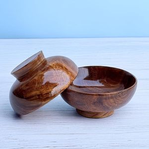 Tazón Multiusos de Madera Maciza de Sheesham para Desayuno, Aperitivos, Sopa, Ensalada, Frutos Secos - Product Image 5