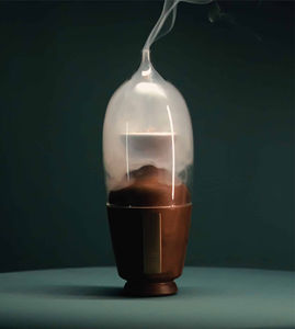 Brûleur à Bakhoor Art Déco en Bois Fait Main, Écologique, avec Couvercle en Verre Transparent, Mabkhara Arabe Traditionnelle pour Encens - Product Image 3