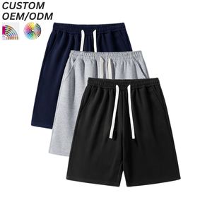 Mens Casual Cotton Polyester Solid Eco-Friendly Gym Running Shorts Summer Beach Wear Lightweight Breathable Quick Dry Custom - Product Image 1