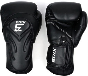 Professional Custom Training Boxing Gloves for Adults Adjustable Wrist <b>Strap</b> Hook Loop Closure Stylish Leather Muay Thai MMA - Product Image 6