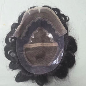 Bollywood Model Taz Hair BD Virgin Human Hair Wig Soft Indian Hair Prosthesis for Men Remy Toupee - Product Image 1