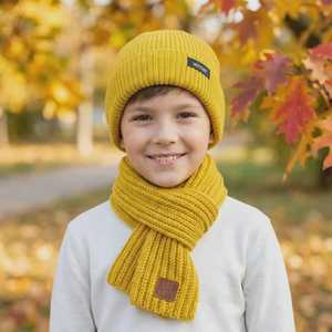 Conjunto de gorro y bufanda de punto para niños – Cálido y suave para el invierno – Gorro y bufanda a juego para niños pequeños, conjunto acogedor para el clima frío - Product Image 3