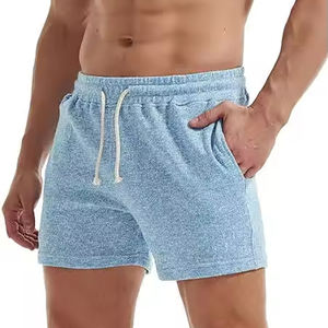 Pantalones cortos deportivos transpirables para hombre, de secado rápido, con tela que absorbe la humedad, cintura elástica, cómodos para el gimnasio y para usar en verano. - Product Image 1