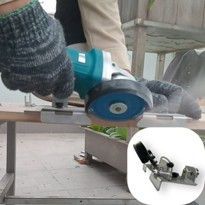 High Precision 45 Degree Tile Beveling Machine Industrial Stainless Steel Edging <b>Tool</b> B2B Construction Supply - Product Image 2