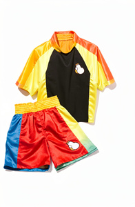 Colorful Boxing Set Polyester All Seasons Training Wear Comfortable Shorts And <b>Top</b> With Glove Logo - Product Image 1