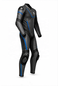 Combinaison de moto en cuir une pièce X Road Performance |   Noir Vert |   Fabricant OEM ODM |   Qualité de conception haut de gamme |   Vêtements de course - Product Image 2