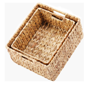 Panier en jute portable avec poignées en bois, design personnalisé, paniers de rangement en jute, logo personnalisé, taille personnalisée, panier de rangement en jute - Product Image 3