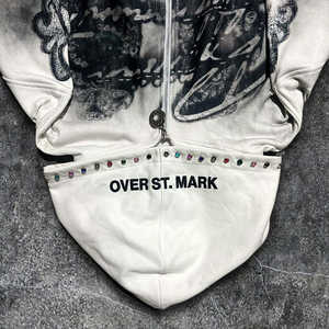 Blouson zippé à strass pour hommes et femmes, modèle 2026, blanc, court, scintillant, en cristal, style streetwear urbain HD - Product Image 3