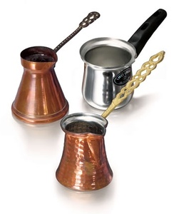 Cafetera Turca Vintage Plateada en Plata con Mango de Madera para Preparar Café - Product Image 5