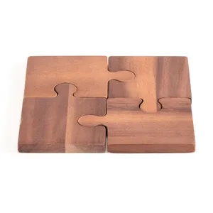 Sous-verres rustiques en bois, tranches de bois naturelles, dessous de tasse, design bohème vintage, lavables, décoration de table, vente en gros - Product Image 4