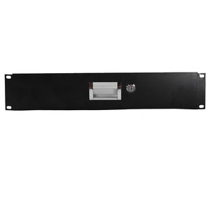 Armadio per Attrezzature DJ in Acciaio Nero 19'' 2U con Cassetti Portaoggetti e Chiavi - Product Image 5