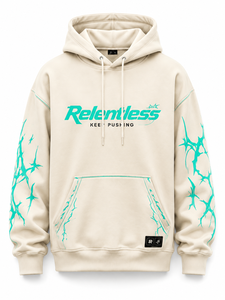 Sweat-shirt à capuche Relentless pour homme, coupe classique, 100% coton, tissu FRENCH TERRY respirant, design streetwear - Product Image 1
