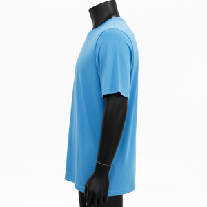 Crew Neck Solid Pattern Unisex Short Sleeve <b>Polyester</b> T <b>Shirt</b> OEM Supply Custom Screen Print Short Sleeve Tee <b>Shirt</b> - Product Image 4