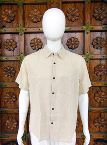 Camisa de Manga Corta de Lino y Algodón para Hombre, 100% Algodón, Personalizable, Ropa Casual Premium - Product Image 2