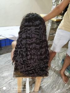 วิกผมลูกไม้เต็มตัวผมบริสุทธิ์พร้อมผมเด็ก - Product Image 2